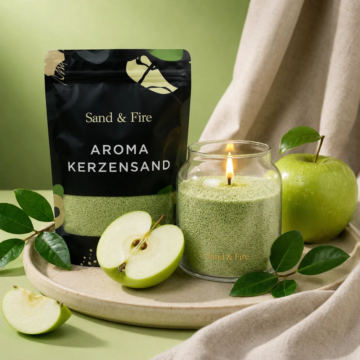 Grüner Apfel – Sand & Fire