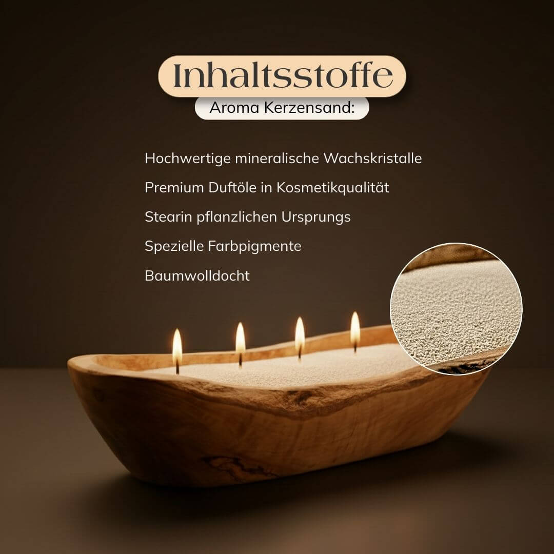 Holzdocht 3er Set – Sand & Fire
